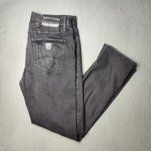 Armani Exchange Jeans Mens 33x30 Black J13 Slim Fit Distressed Denim Pants AX